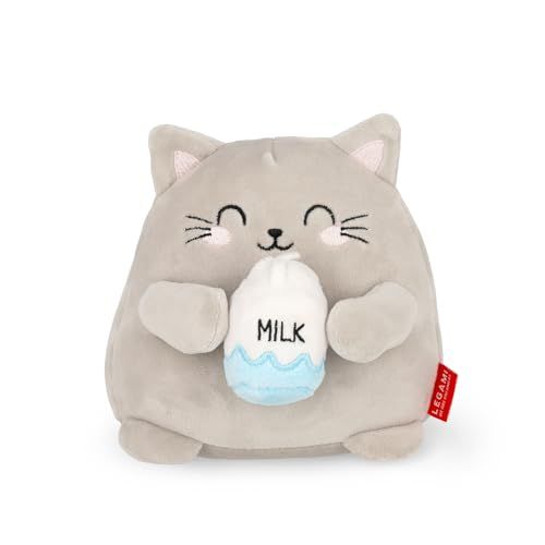 Legami - Peluche Super Soft!, thème Kitty, Format Mini, avec Carte d'Identité Personnalisable, Tient Debout, 14x15x12 cm