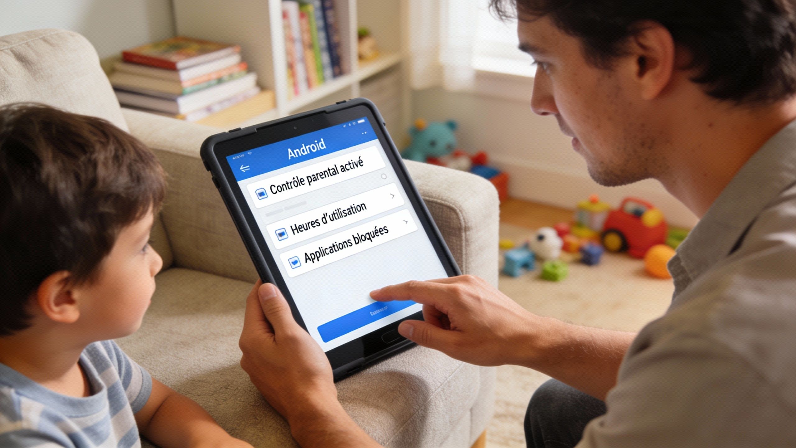Configurer le contrôle parental sur une tablette Android
