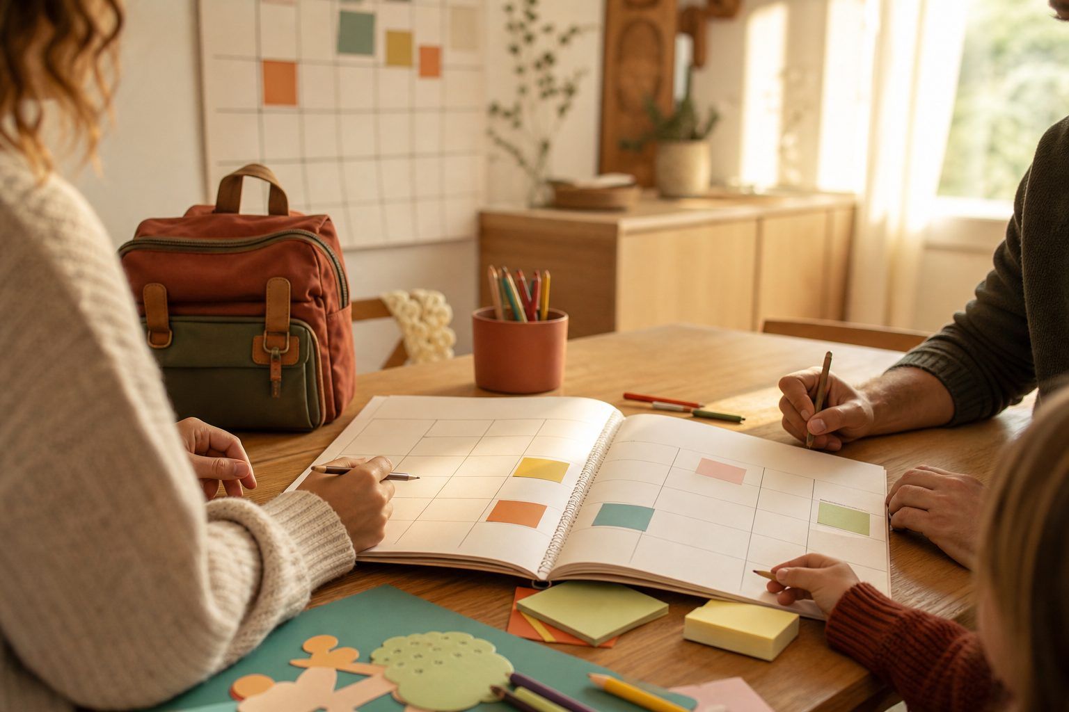 Un agenda partagé pour anticiper sorties, conseils et projets d’école