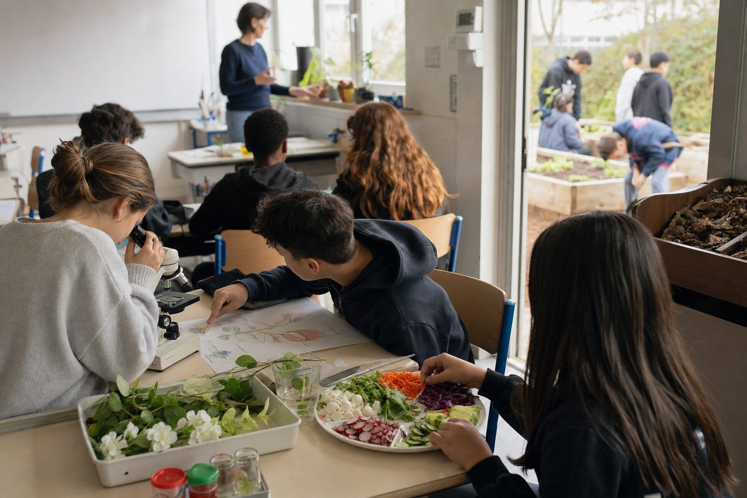 Des projets de collège utiles : prévention, culture scientifique et alimentation durable