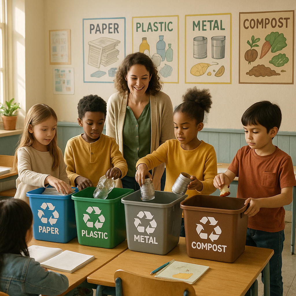 Comment apprendre le tri sélectif aux enfants à l’école