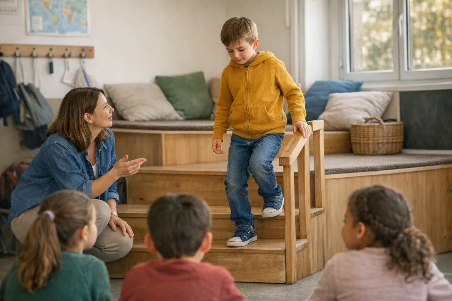 Descendre : définition claire et usages utiles en classe