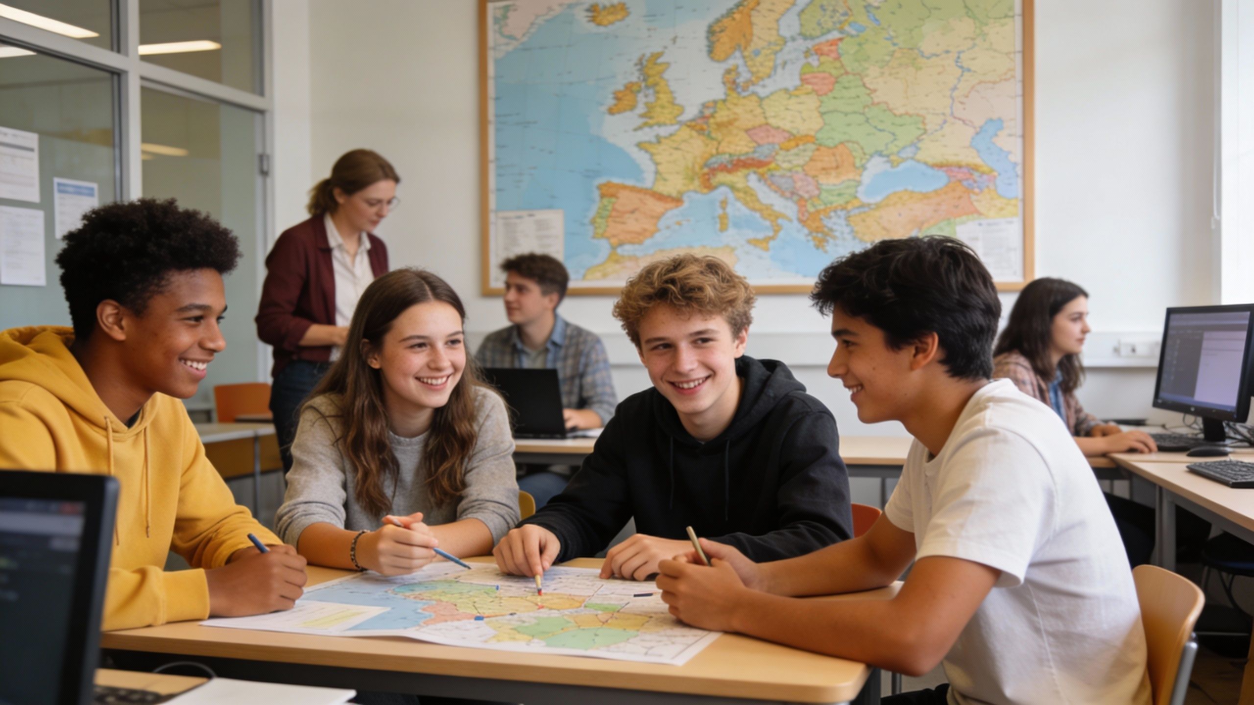 Erasmus+ dans l’enseignement scolaire : inscription, conditions et projets au collège