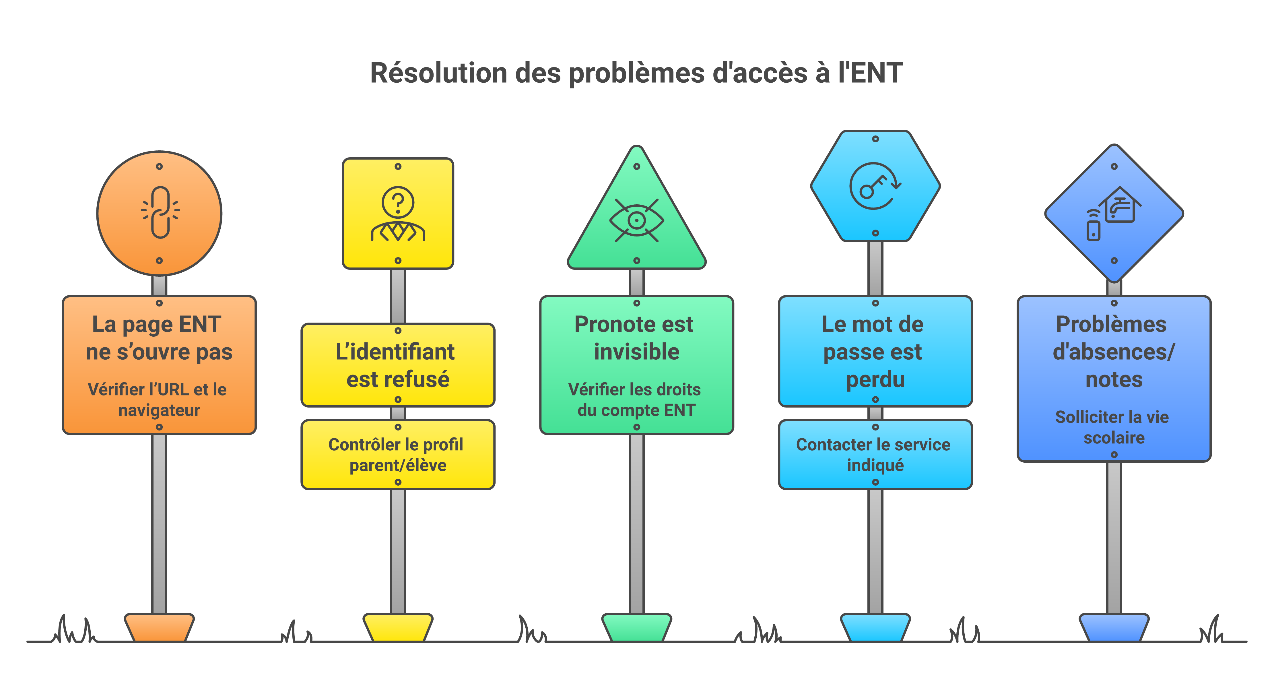 Mini-diagnostic des problèmes de connexion ENT et Pronote