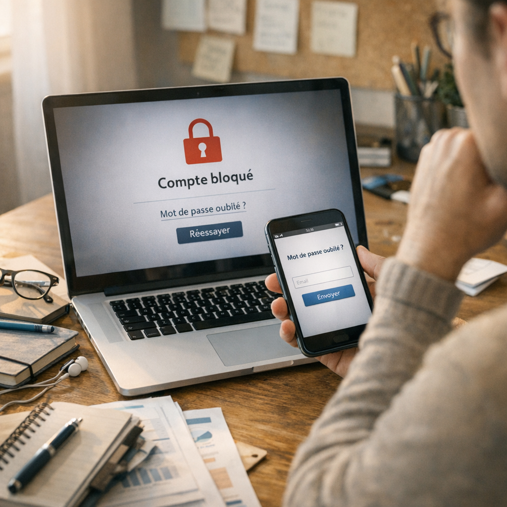 Page bloquée, mot de passe oublié : les solutions de connexion les plus courantes