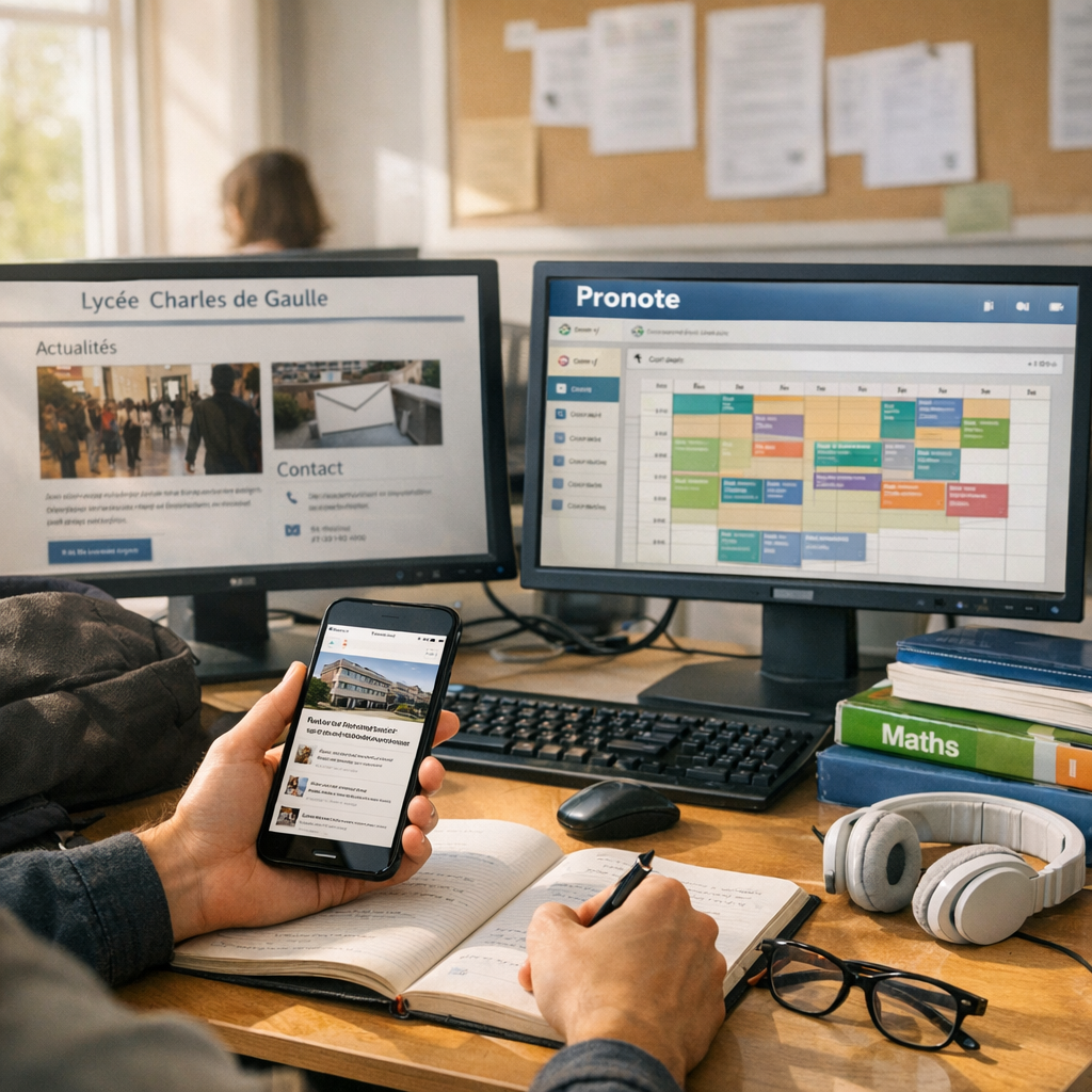 3. Actualités, contact, Pronote&nbsp;: les services à consulter en priorité