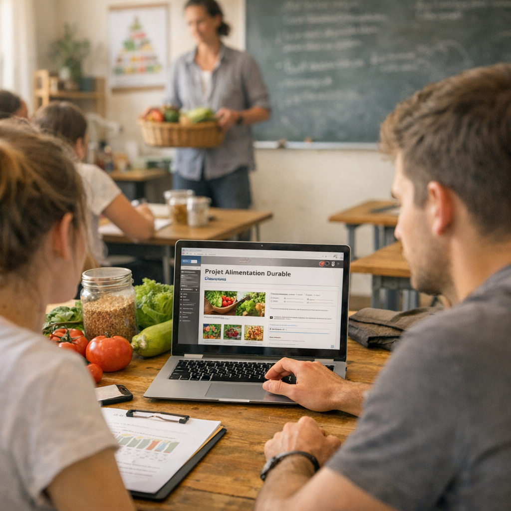 Angle EDD&nbsp;: utiliser l’ENT pour un projet alimentation durable au lycée