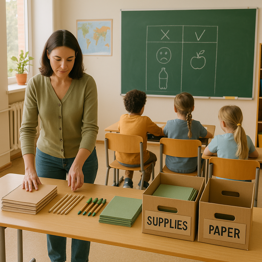 Fournitures scolaires écoresponsables : guide enseignant pratique