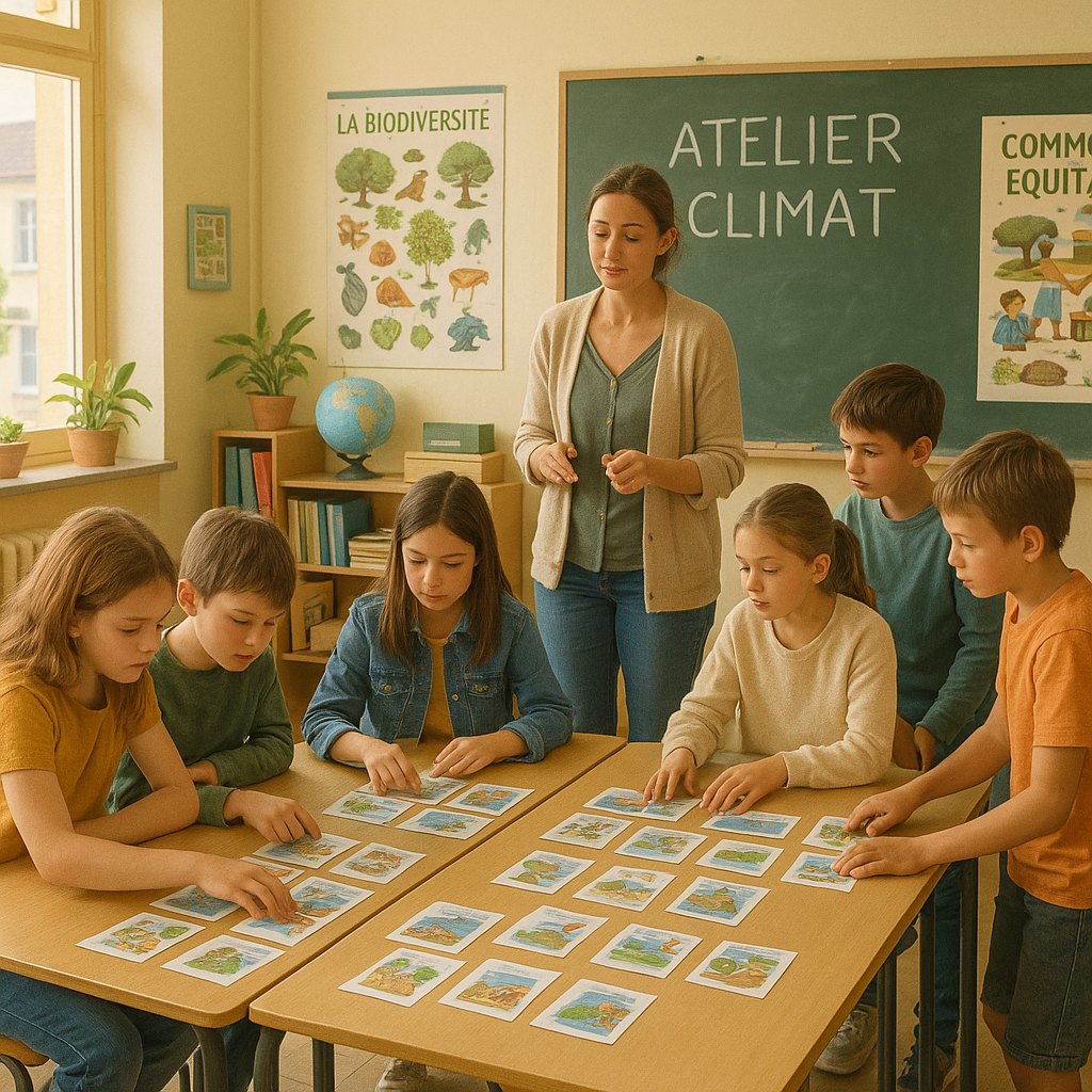 Fresque du Climat Junior : animer en classe pas à pas