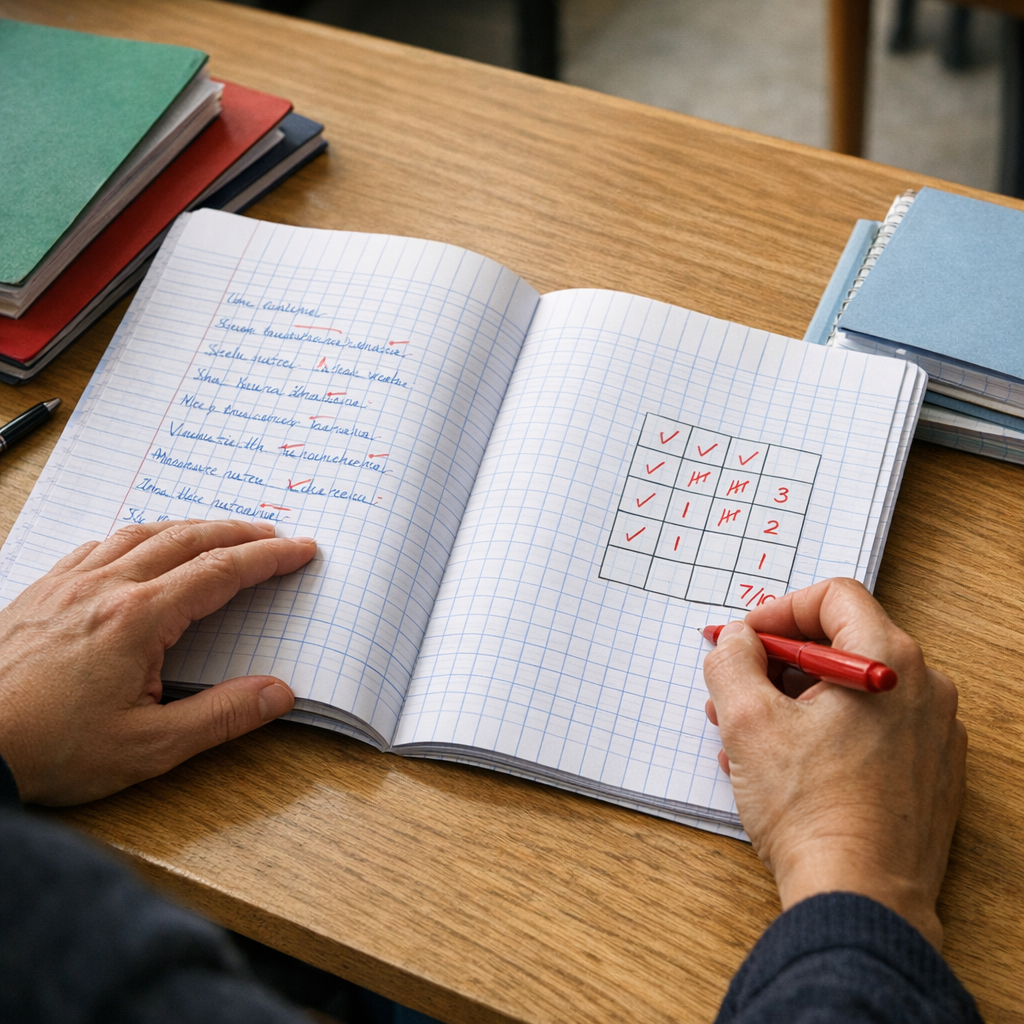 Comment corriger une dictée au collège avec la méthode Équitable
