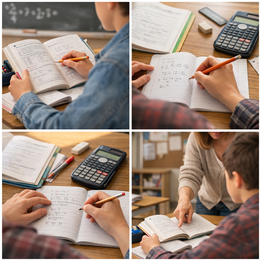 Les 4 étapes pour travailler un exercice de maths au collège