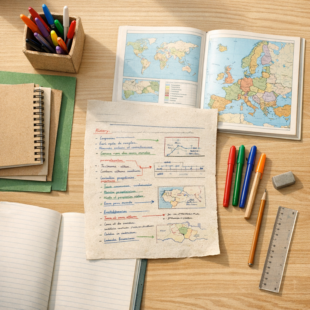 Comment bâtir sa fiche du Brevet en histoire-géo avec Label Écoles
