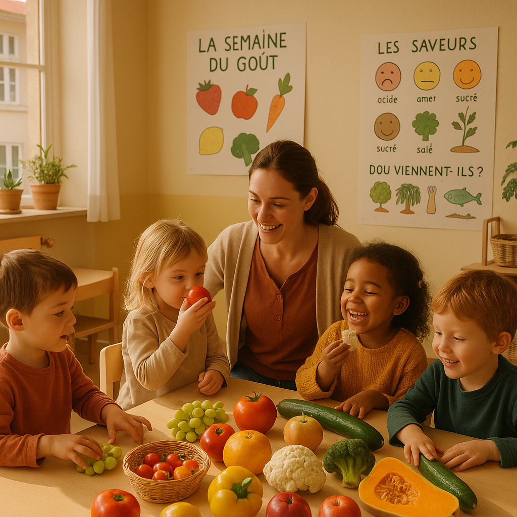 Semaine du goût maternelle : idées simples et progression sur 5 jours