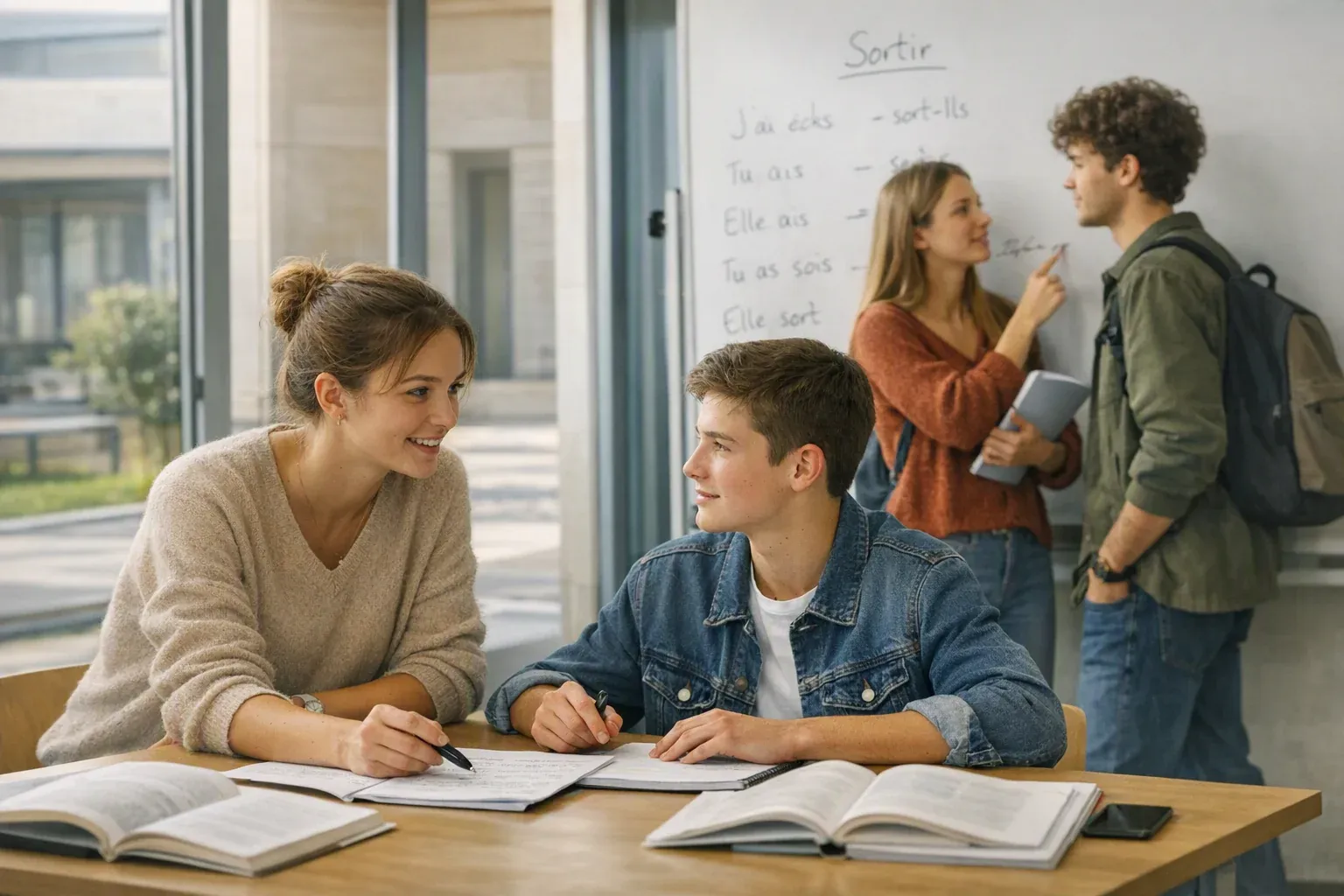 Sortir : définition, conjugaison et usages à l'école