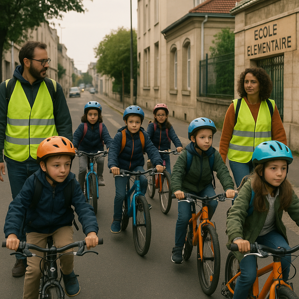 Vélobus école primaire mise en place : guide simple et sûr